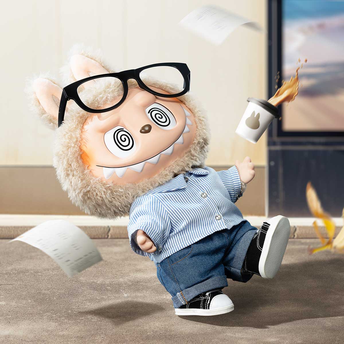 Pop Mart Labubu The Monsters Flip With Me Vinyl Plush Doll