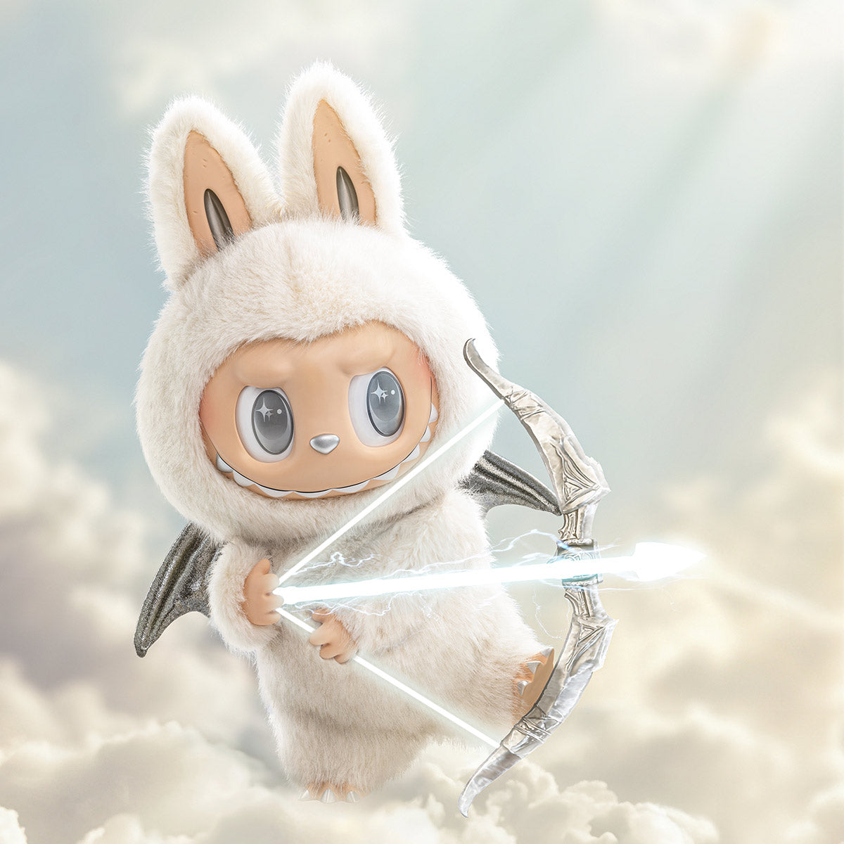 Pop Mart The Monsters Labubu Zimomo Angel in Clouds Figure
