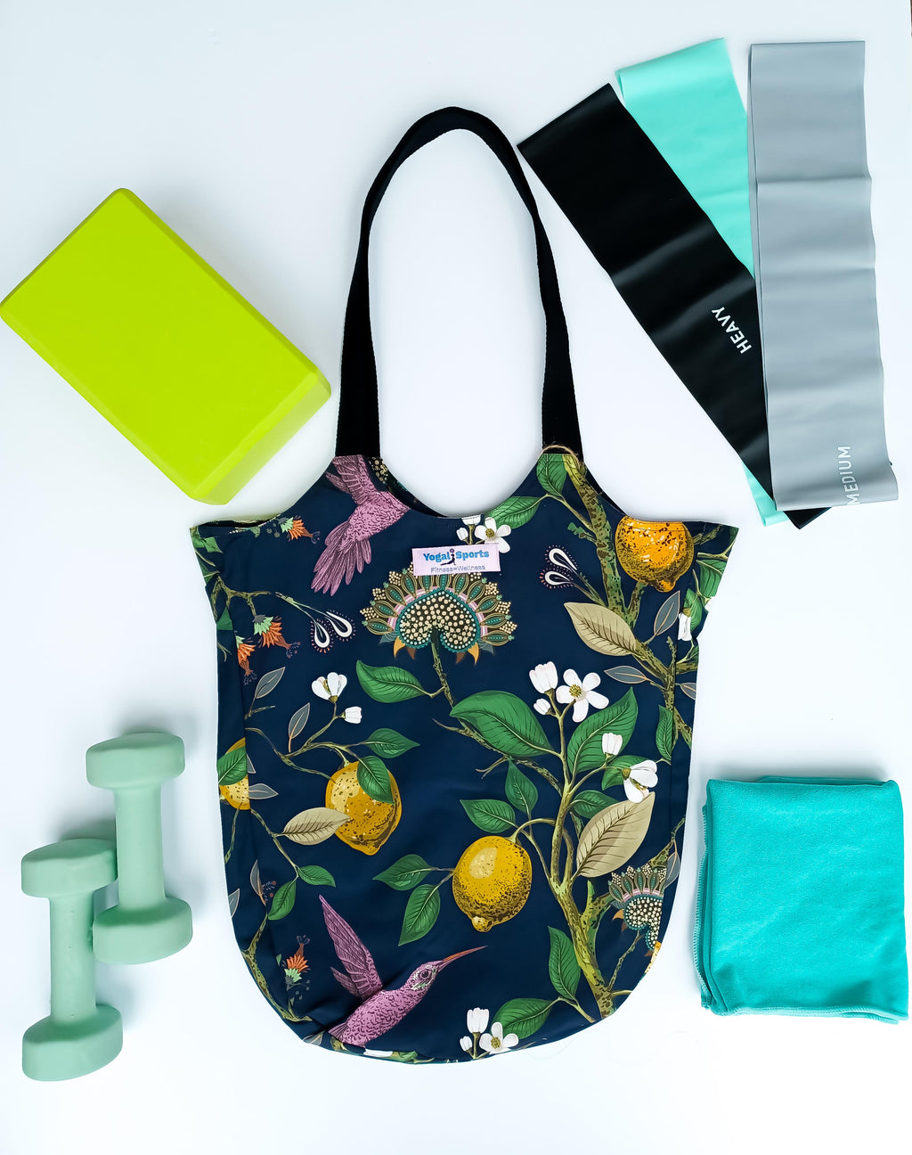 Botanical Garden Tote Bag Blue