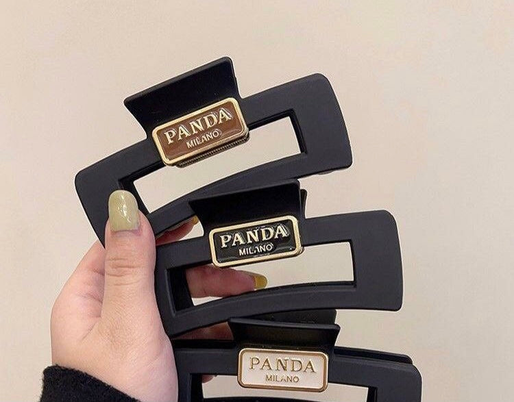 Panda Milano Designer Hair Claw Clip