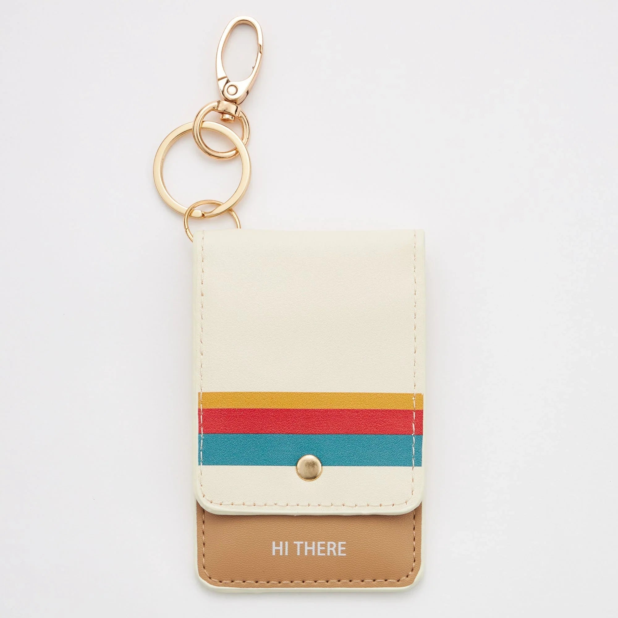 HI THERE ID Card Holder Keychain