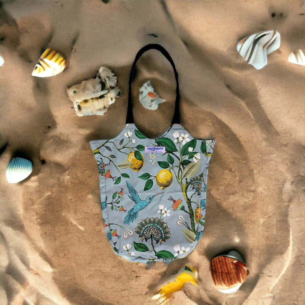 Botanical Garden Tote Bag Grey