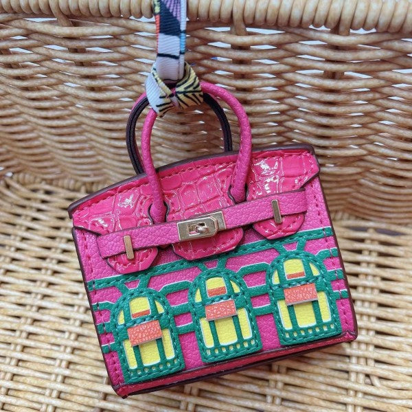 Mini KeyChain Cutesy Leather Bag Charm