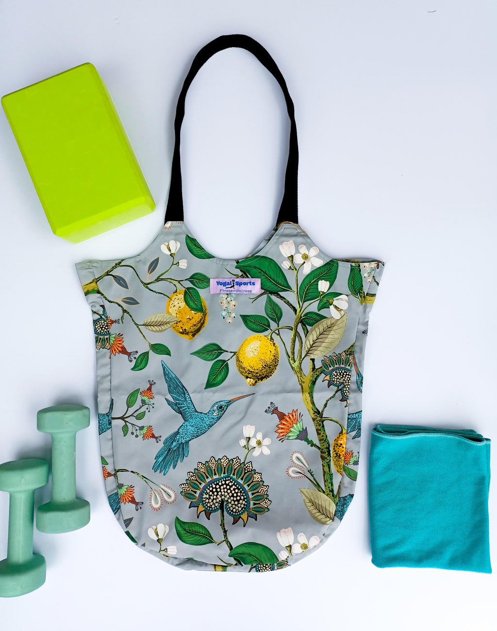 Botanical Garden Tote Bag Grey