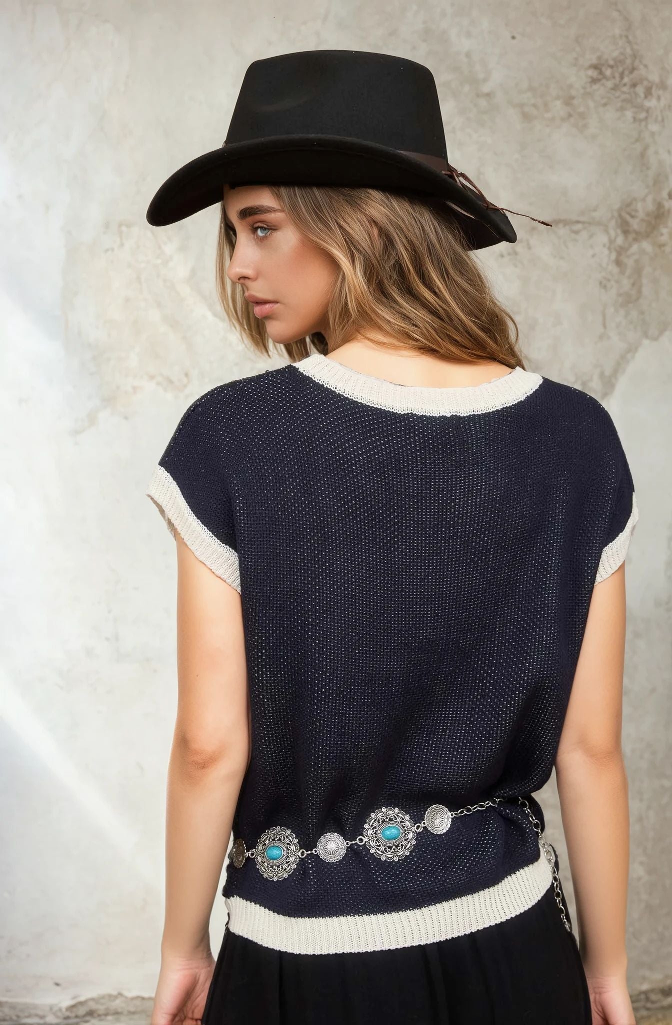 Horseshoe Sleeve Sweater