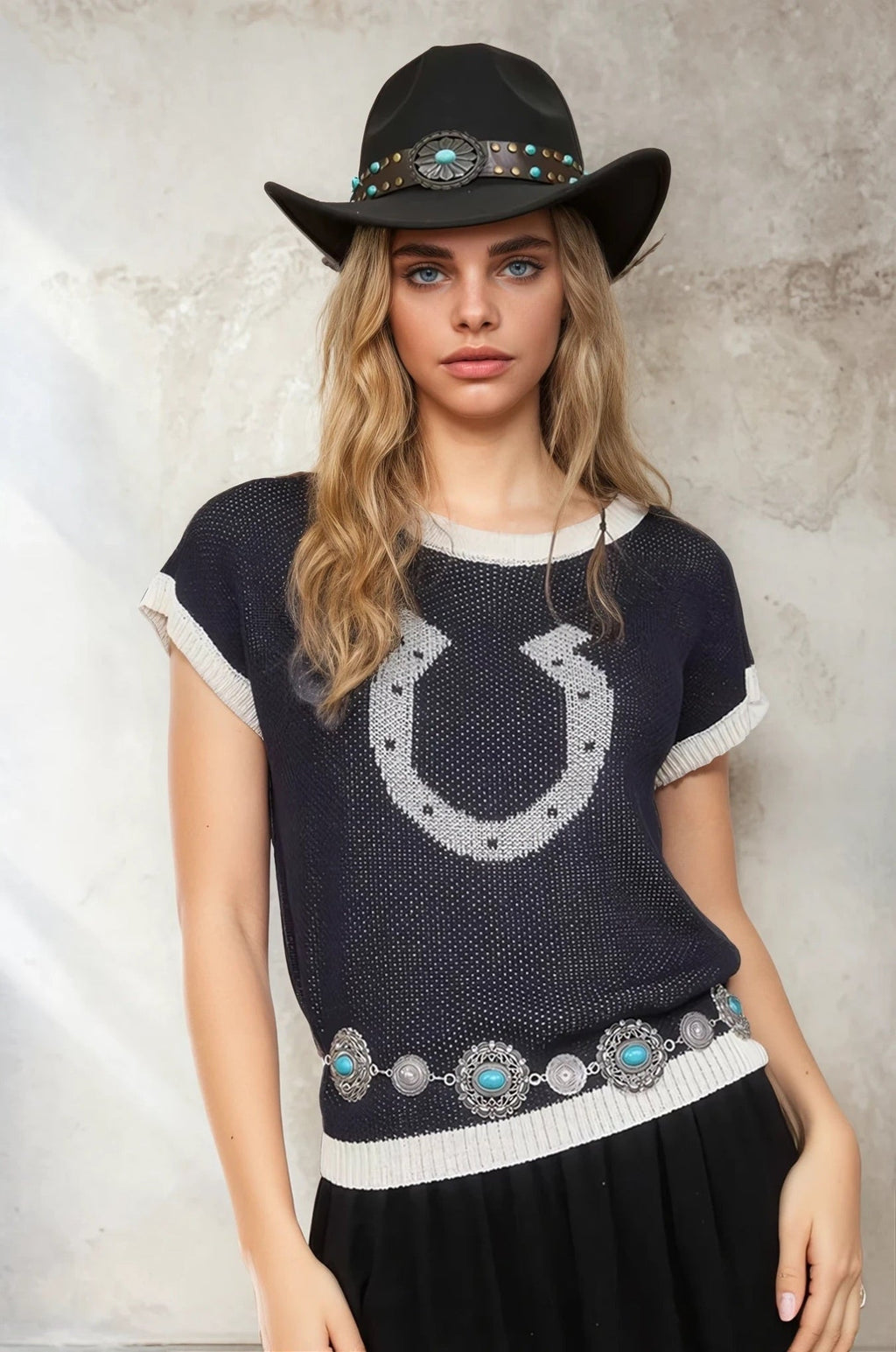 Horseshoe Sleeve Sweater